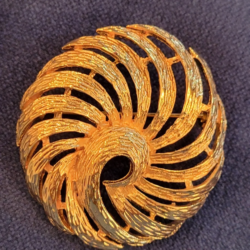 Trio of Brooches ~ Vintage ~ Sarah Coventry ~ Napier ~ Mosaic ~ Gold-Tone ~ Nice